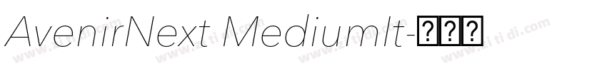AvenirNext MediumIt字体转换 AvenirNext MediumIt字体转换